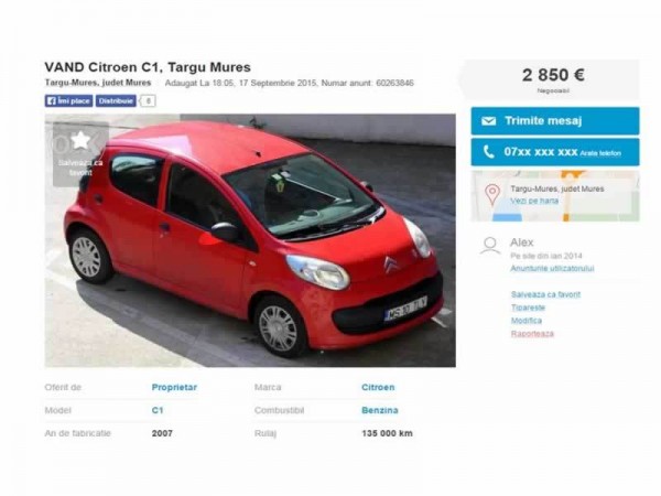 citroen c1 second hand