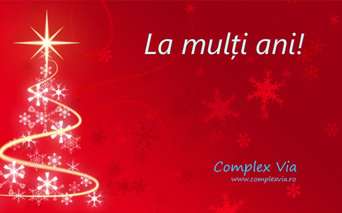 Felicitare La multi ani! www.complexvia.ro